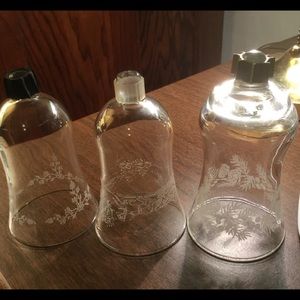 Votives Etched Glass Globes Candle holder